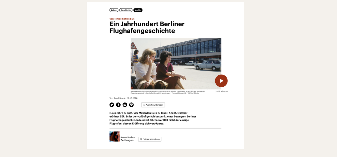Neue Website von Deutschlandfunk Kultur Neue Website von Deutschlandfunk Kultur
