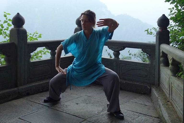 Die ukrainische Kung-Fu-Lehrerin Anna Homburg Die ukrainische Kung-Fu-Lehrerin Anna Homburg
