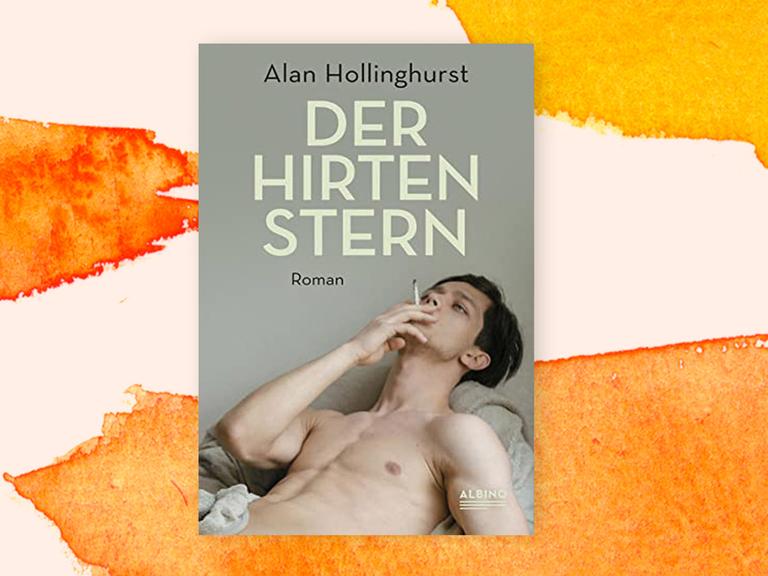 Cover des Buches "Der Hirtenstern". Zu sehen ist auf dem Schwarz-Weiß-Foto der muskulöse Oberkörper eines jungen Mannes, der versonnen eine Zigarette raucht. 