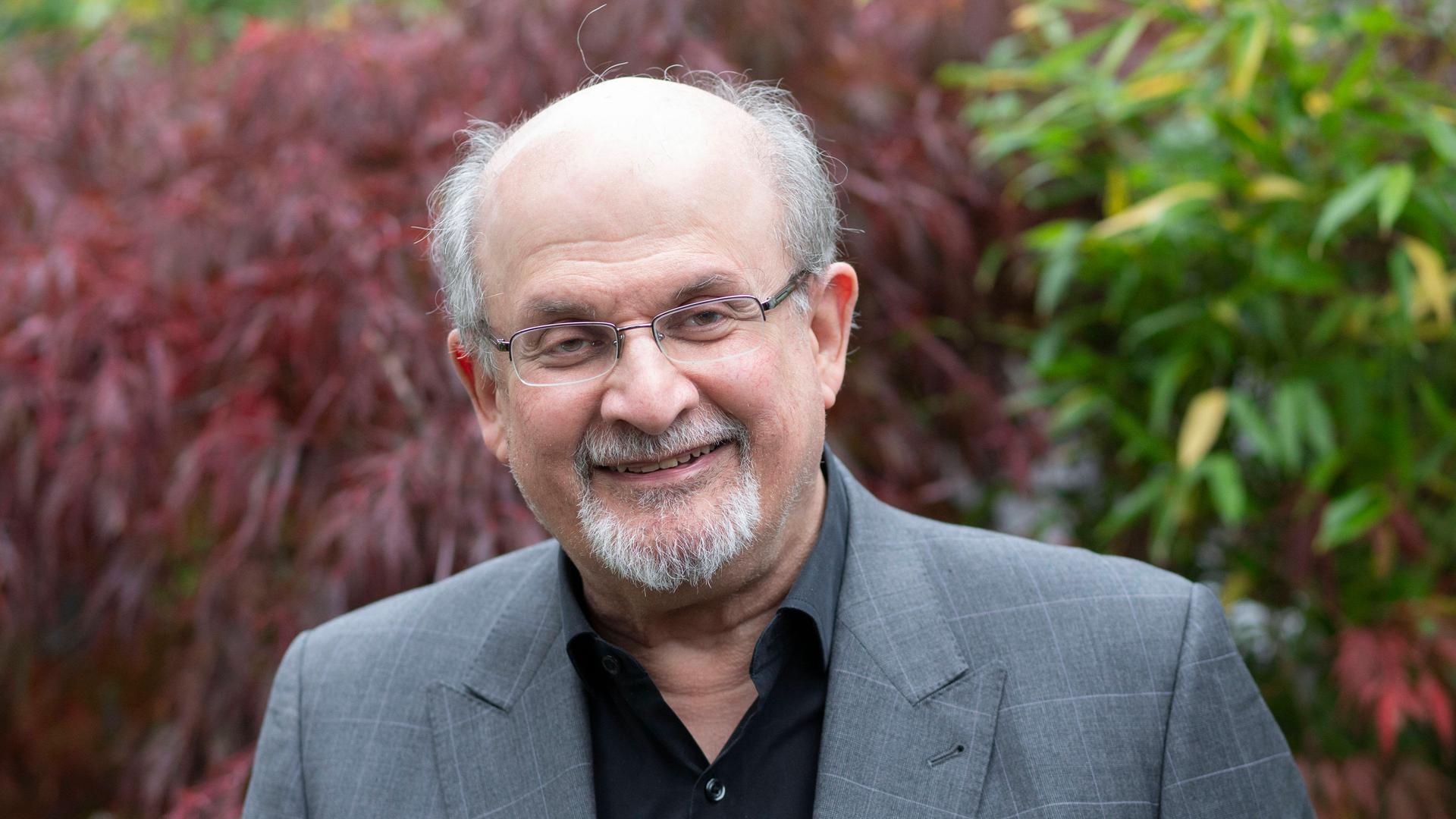 Der Autor Salman Rushdie am 12.10.2019 beim Cheltenham Literature Festival Der Autor Salman Rushdie am 12.10.2019 beim Cheltenham Literature Festival