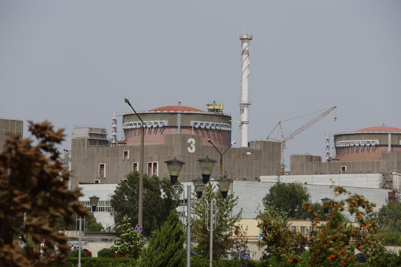 Das Atomkraftwerk Saporischschja in der Ukraine. Das Atomkraftwerk Saporischschja in der Ukraine.