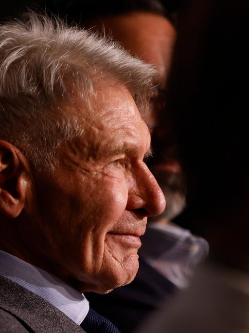 Harrison Ford am 19. Mai 2023 bei einer Pressekonferenz für den "Indiana Jones"-Film in Cannes