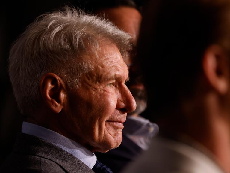 Harrison Ford am 19. Mai 2023 bei einer Pressekonferenz für den "Indiana Jones"-Film in Cannes
