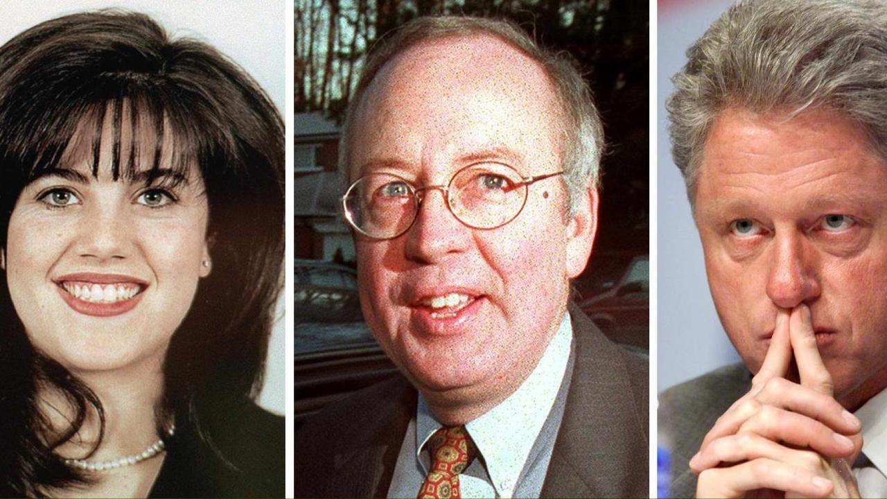 Monica Lewinsky, Kenneth Starr und Bill Clinton (v.l.) Monica Lewinsky, Kenneth Starr und Bill Clinton (v.l.)