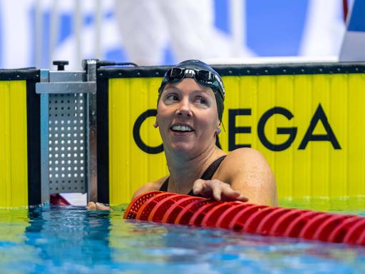 Para-Schwimmerin Verena Schott bei den Internationalen Deutschen Meisterschaften in Berlin 2022.