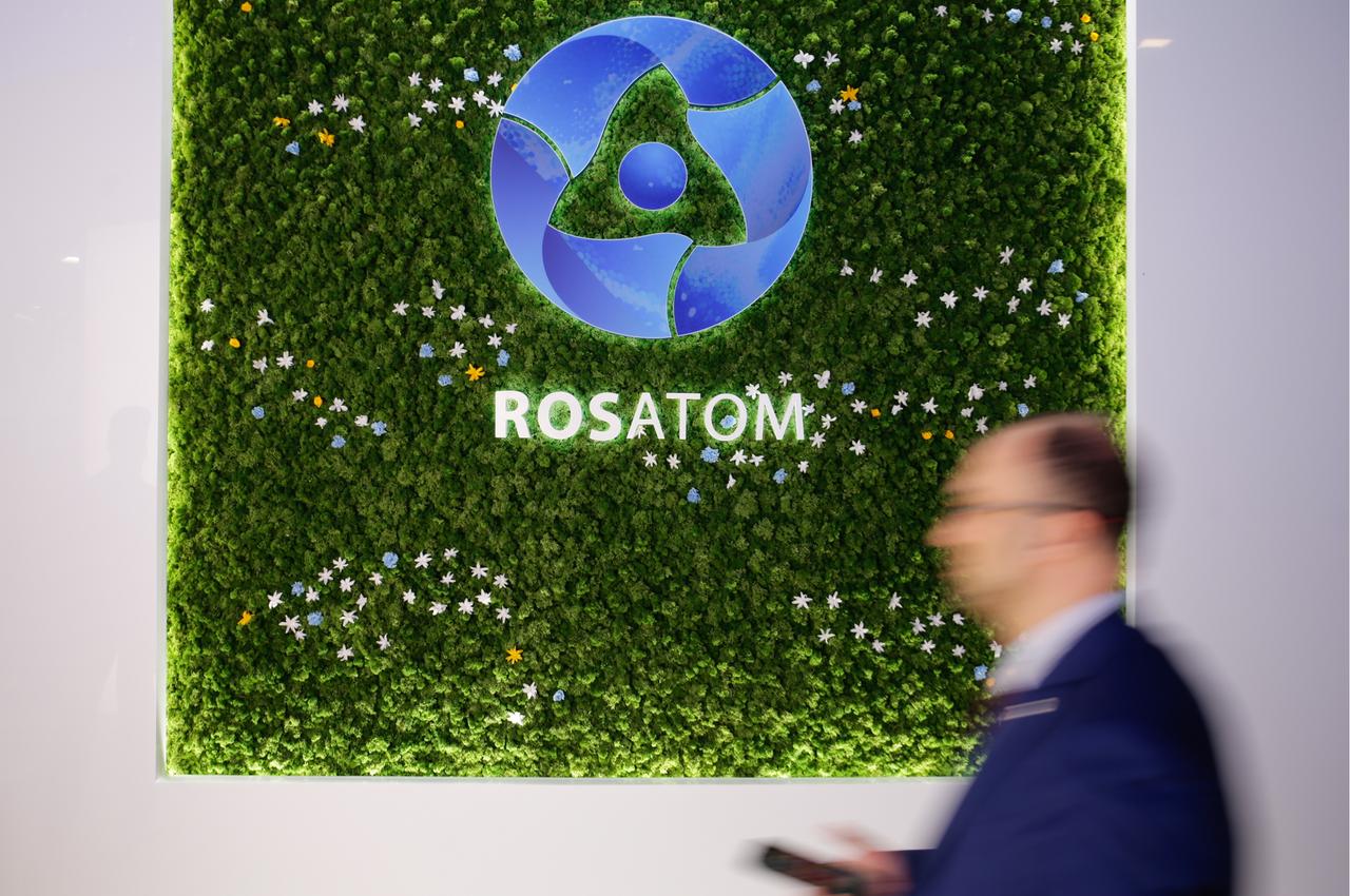 Logo des russischen Energiekonzerns Rosatom Logo des russischen Energiekonzerns Rosatom