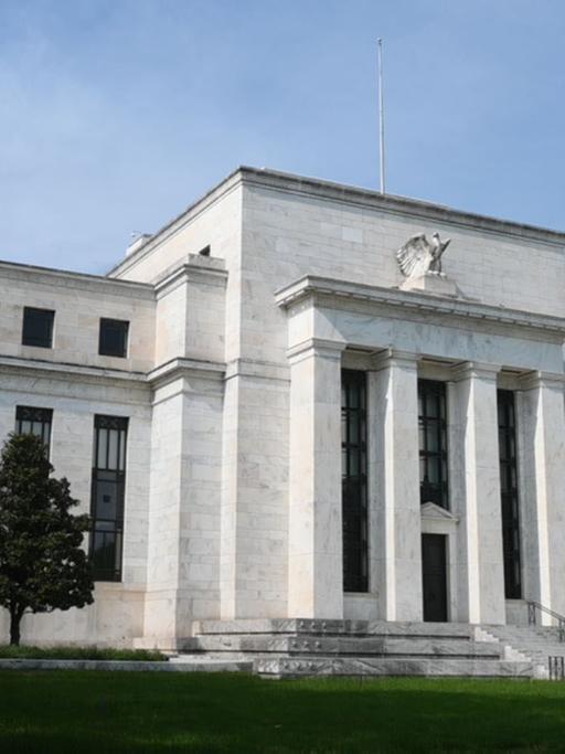 Das Bild zeigt das Gebäude der US-Notenbank
