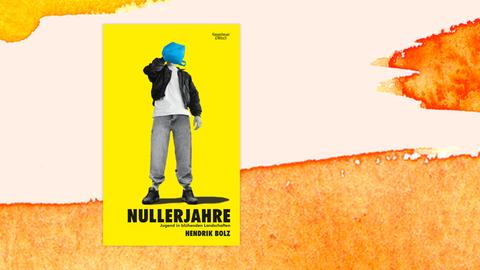 Das Buchcover "Nullerjahre" von Hendrik Bolz ist vor einem grafischen Hintergrund zu sehen.