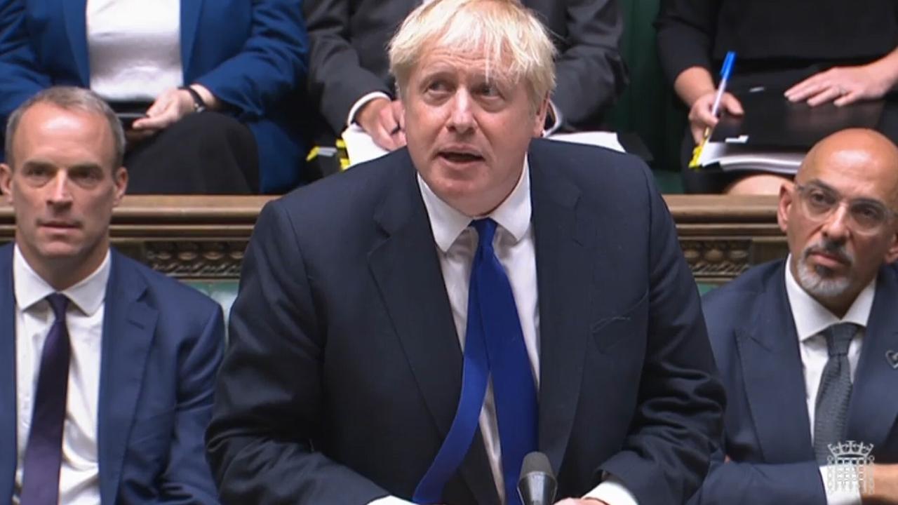 Der Rückhalt vom britischen Premierminister Boris Johnson. Der Rückhalt vom britischen Premierminister Boris Johnson.