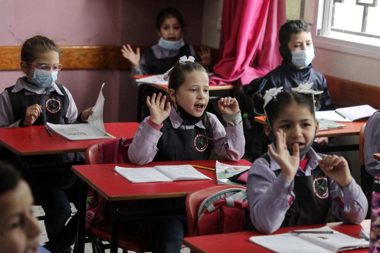 Eine Schulklasse in Gaza Stadt, Palästina 2022
