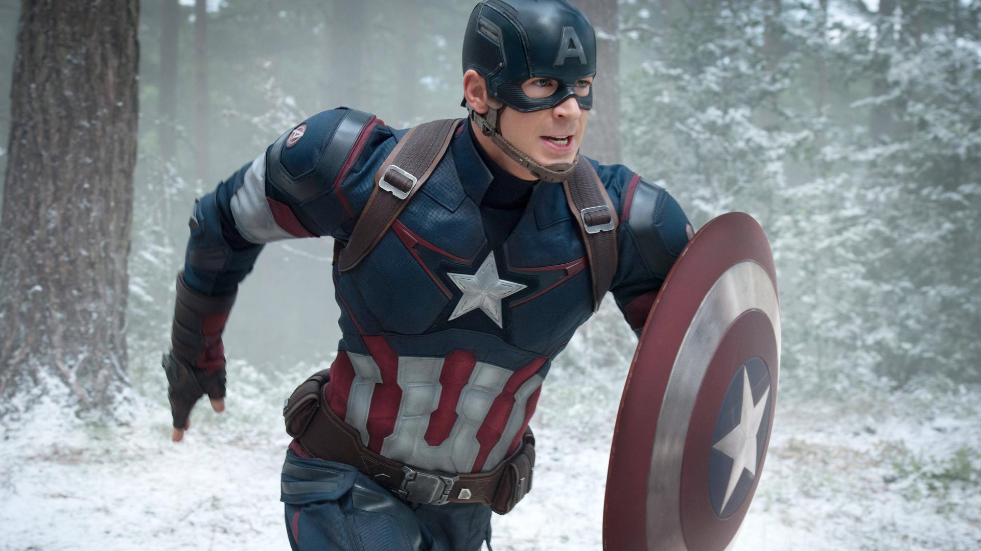 Chris Evans als Captain America im Film "Avengers: Age of Ultron" Chris Evans als Captain America im Film "Avengers: Age of Ultron"