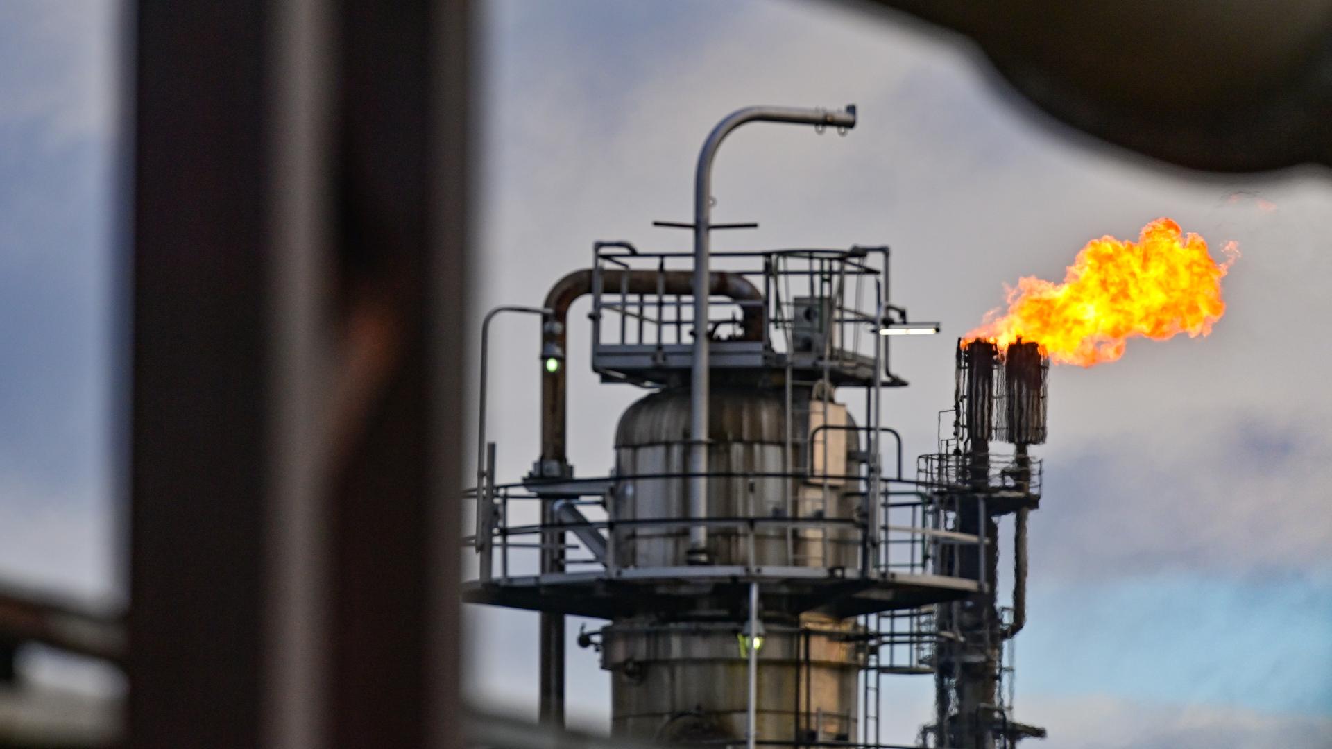 Das Foto zeigt die Erdölraffinerie in Schwedt. Das Foto zeigt die Erdölraffinerie in Schwedt.