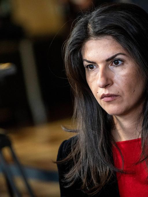 Die CDU-Politikerin Serap Güler am 14.01.2023 bei einer Klausur des Parteivorstands in Weimar 