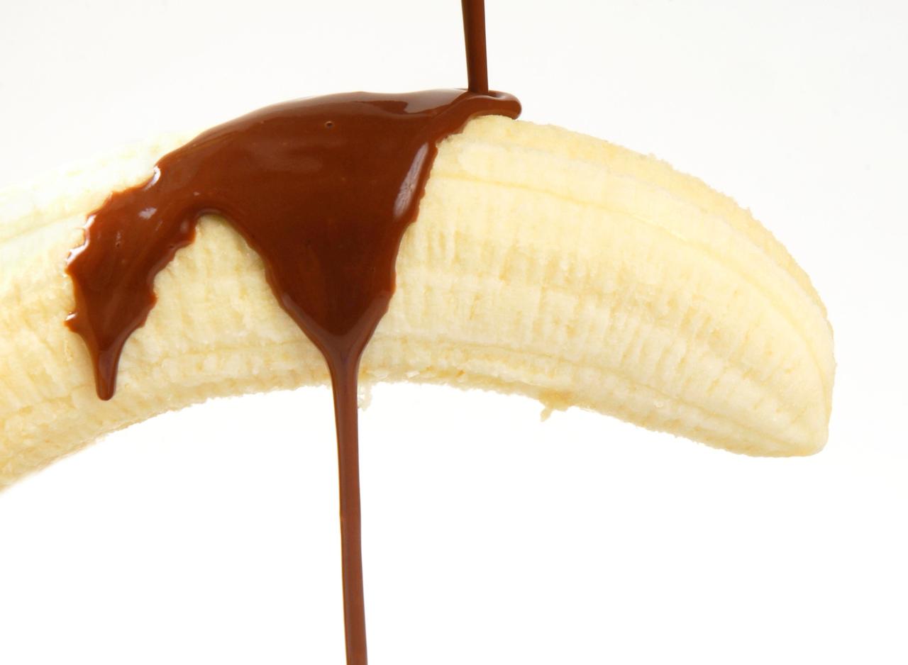 Banane mit Schokocreme Banane mit Schokocreme