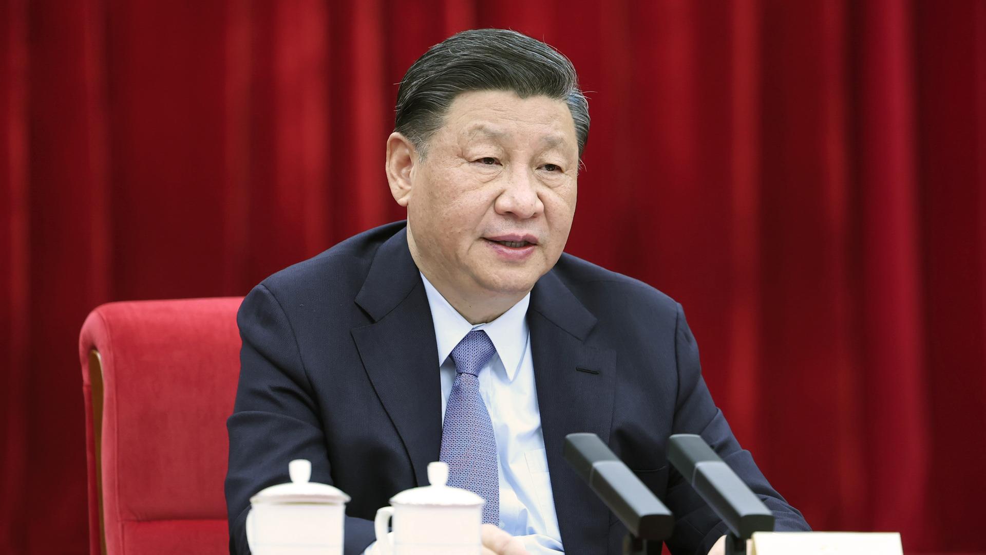 Chinas Präsident Xi Jinping am 6. März 2023 