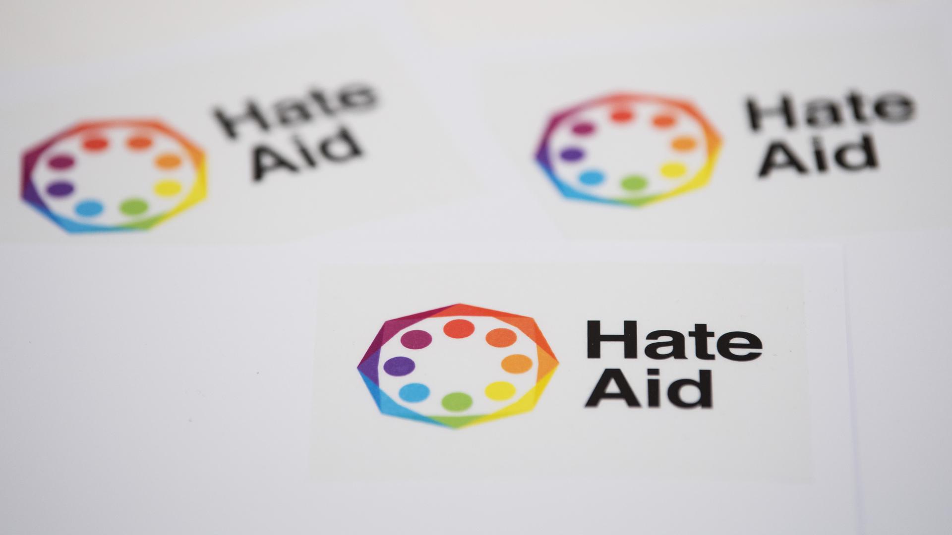 Das Logo der Organisation HateAid.