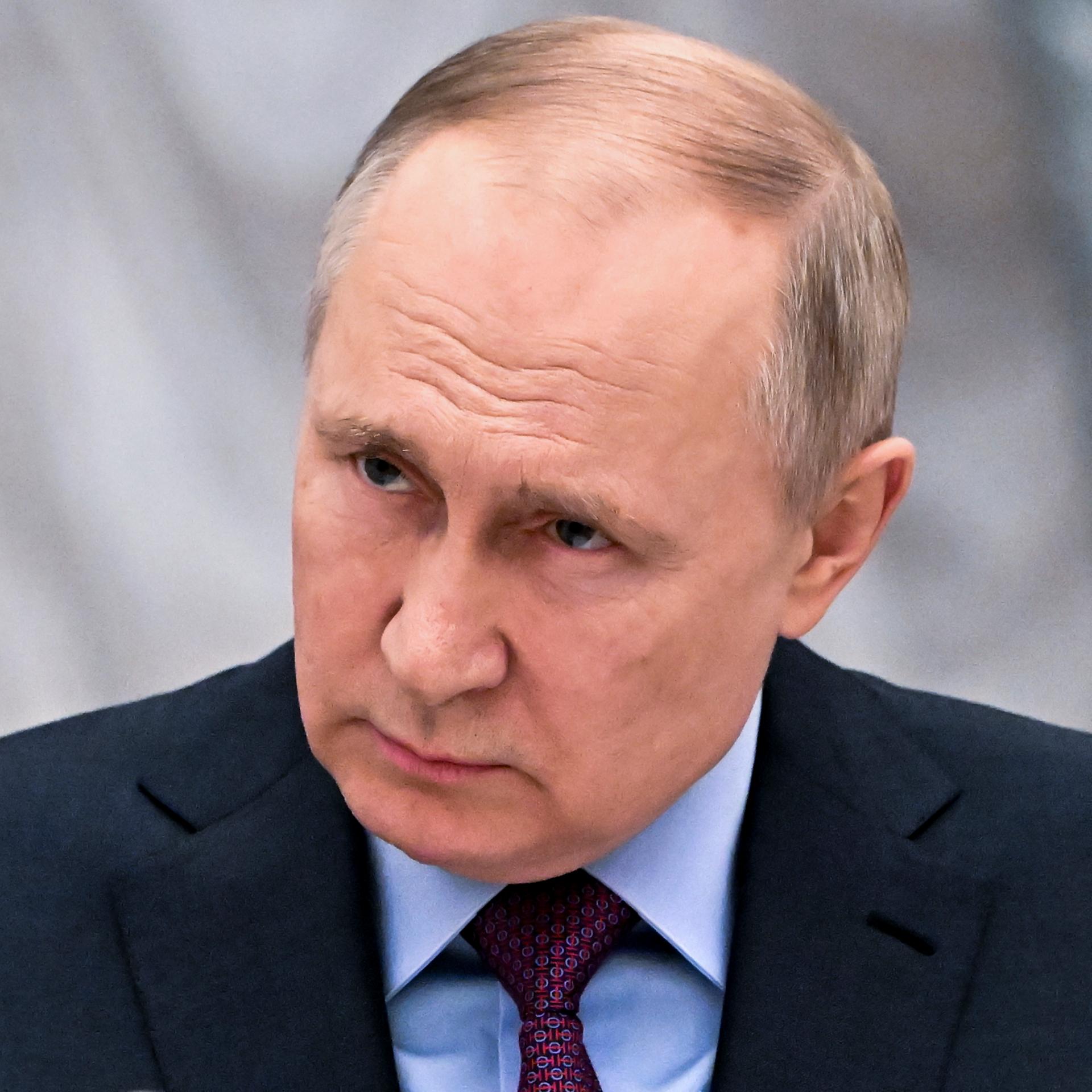Der russische Präsident Wladimir Putin am 22. Februar 2022