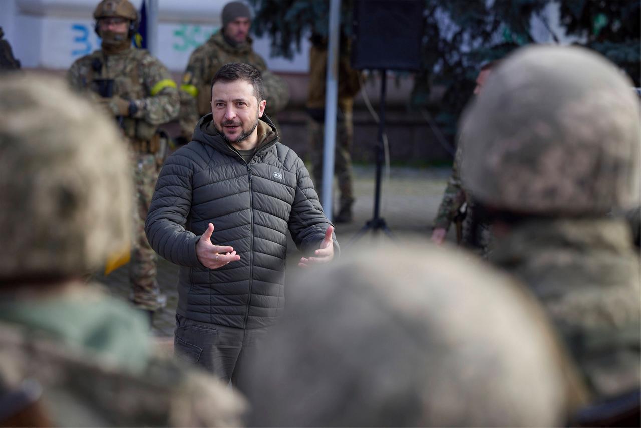 Der ukrainische Präsident Wolodymyr Selenskyj besucht Cherson Der ukrainische Präsident Wolodymyr Selenskyj besucht Cherson