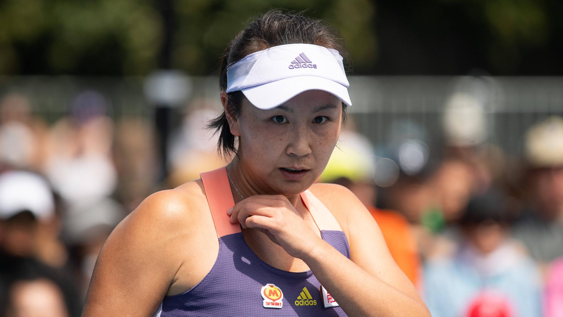 Die chinesische Tennis-Spielerin Peng Shuai Die chinesische Tennis-Spielerin Peng Shuai