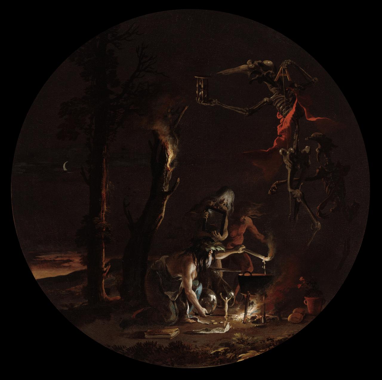 Szenen, die bedrohlich wirken: Salvator Rosas Darstelllung von Hexen. Szenen, die bedrohlich wirken: Salvator Rosas Darstelllung von Hexen.