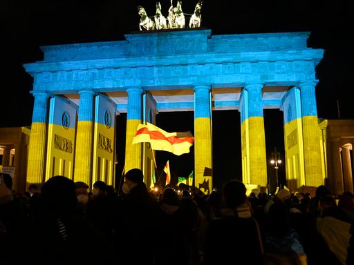 Demonstration in Berlin für die Ukraine und gegen Wladimir Putin